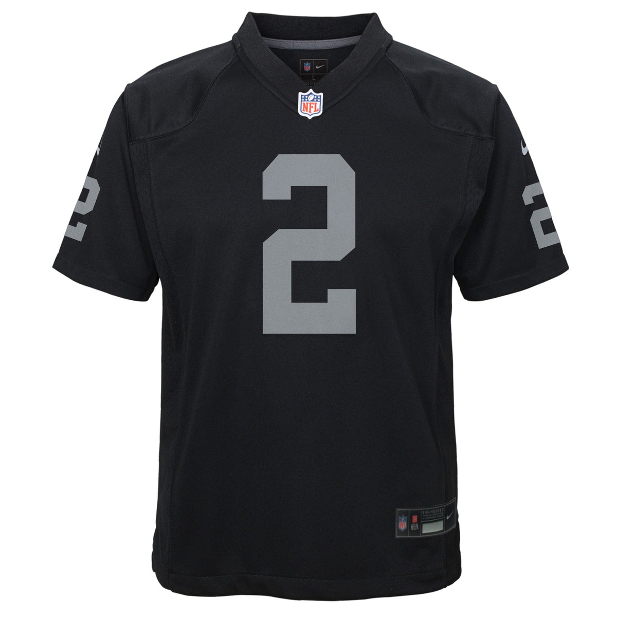 Youth Ashton Jeanty Las Vegas Raiders Black Nike Game Jersey product image 2, provided for visual reference and product