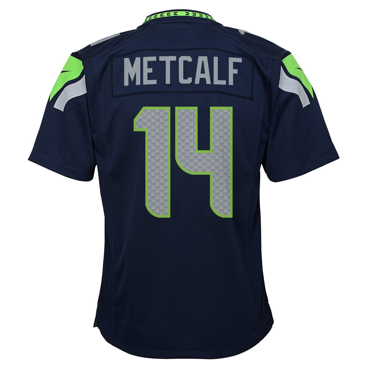 Youth DK Metcalf Seattle Seahawks Nike Navy Game Jersey product image 3, provided for visual reference and product detail