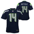 Youth DK Metcalf Seattle Seahawks Nike Navy Game Jersey product image 1, provided for visual reference and product detail