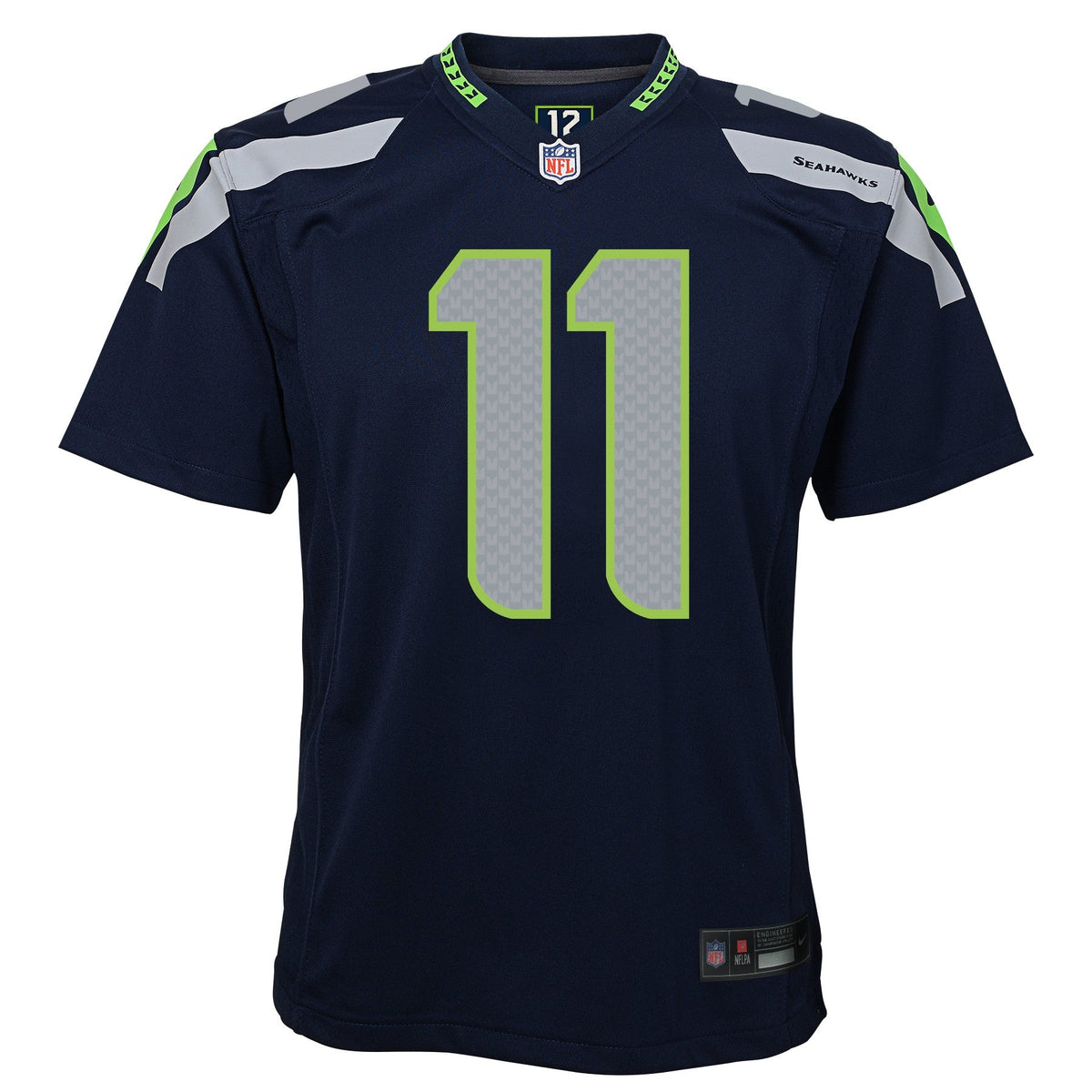 Youth Jaxon Smith-Njigba Seattle Seahawks Nike Navy Game Jersey product image 2, provided for visual reference and product