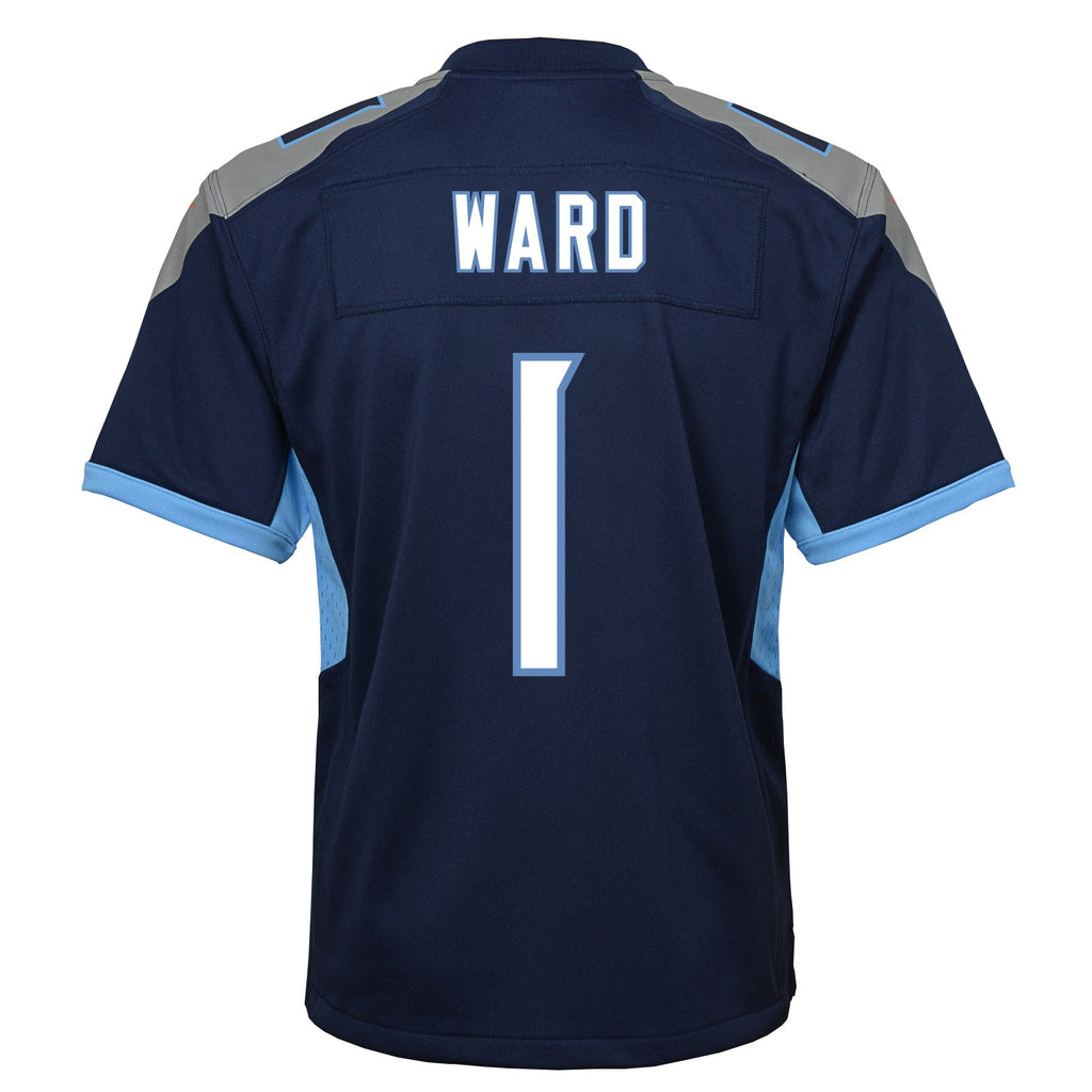 Youth Cam Ward Tennessee Titans Navy Nike Game Jersey product image 3, provided for visual reference and product detail