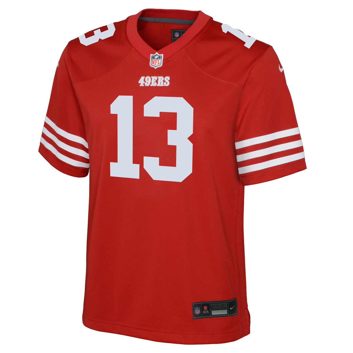 Youth Brock Purdy San Francisco 49ers Nike Scarlet Game Jersey product image 2, provided for visual reference and product