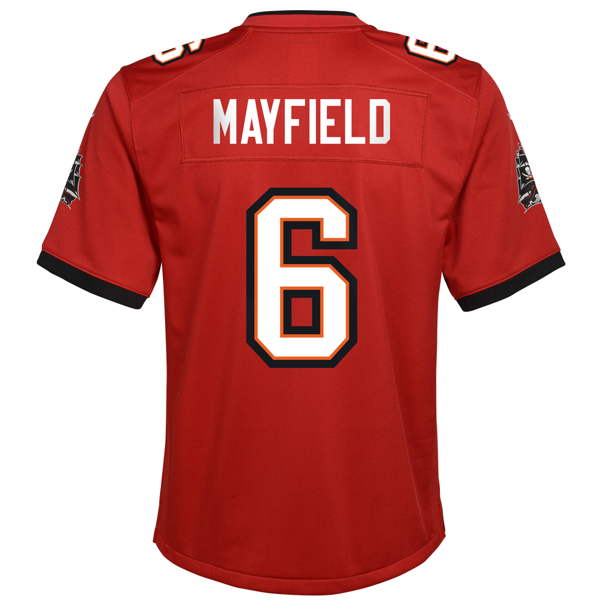 Youth Tampa Bay Buccaneers Baker Mayfield Nike Red Nike Game Jersey product image 2, provided for visual reference and