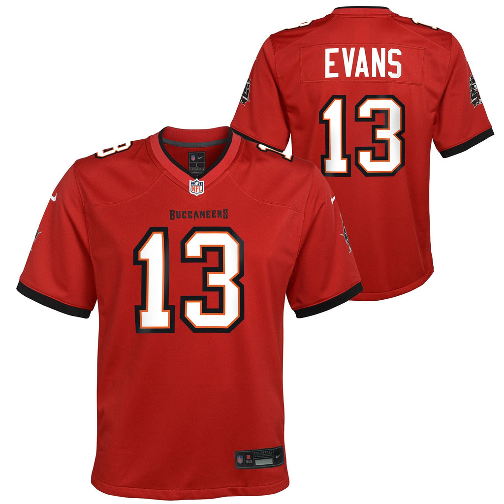 Youth Mike Evans Tampa Bay Buccaneers Nike Red Game Replica Jersey product image 1, provided for visual reference and
