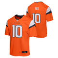 Youth Denver Broncos Bo Nix Nike Orange Game Team Jersey product image 1, provided for visual reference and product detail
