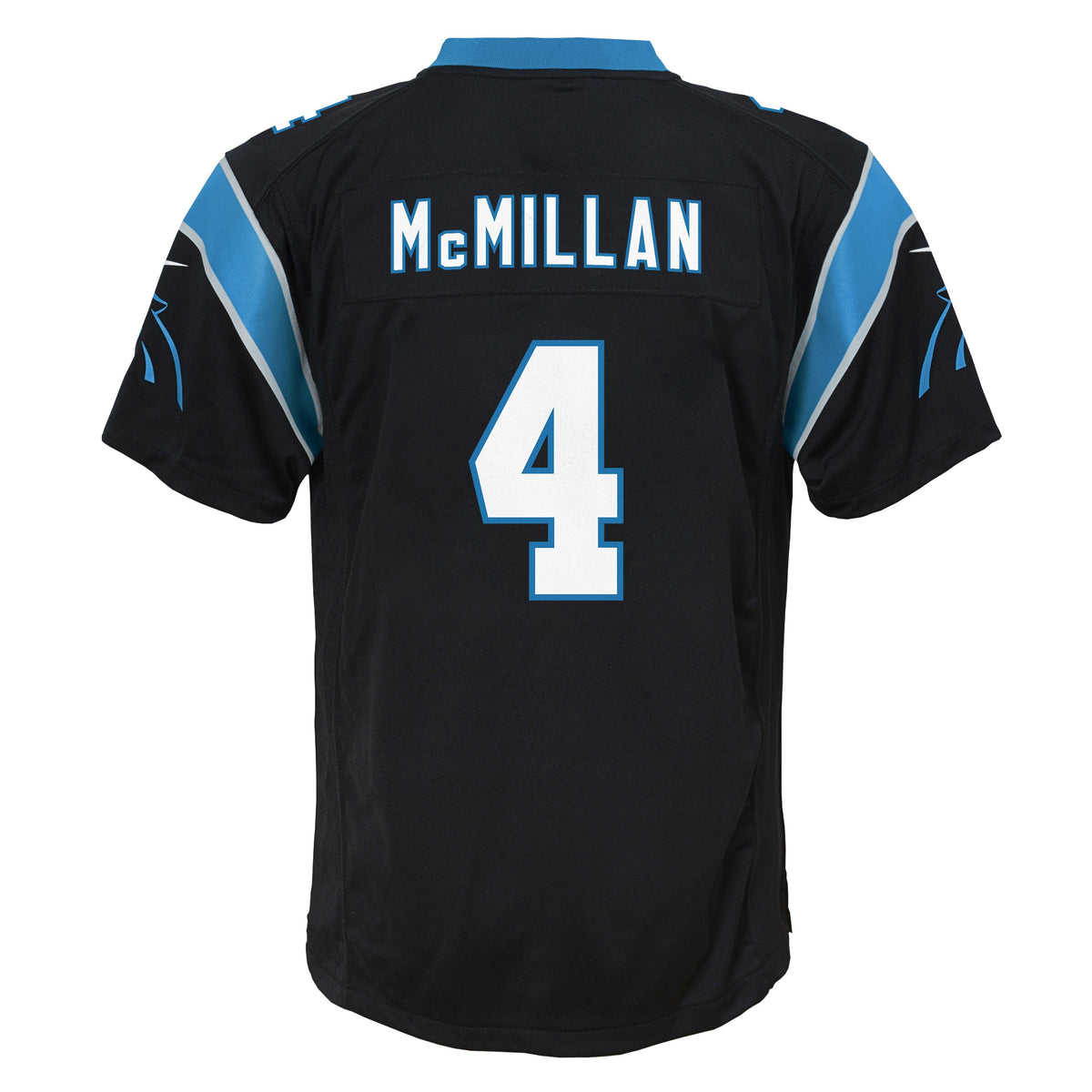 Youth Tetairoa McMillan Carolina Panthers Black Nike Game Jersey product image 3, provided for visual reference and product
