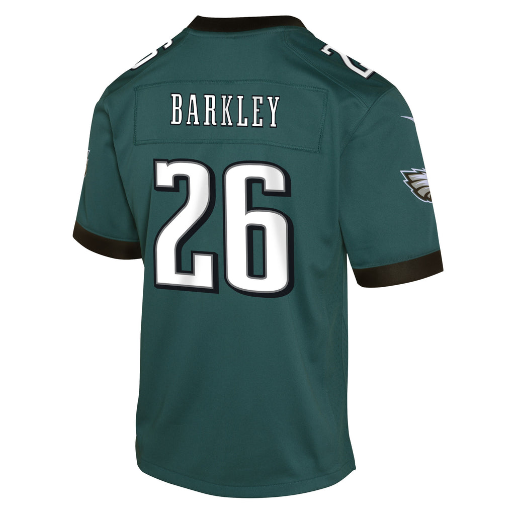 Youth Saquon Barkley Philadelphia Eagles Hunter Green Nike Game Jersey product image 3, provided for visual reference and