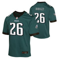 Youth Saquon Barkley Philadelphia Eagles Hunter Green Nike Game Jersey product image 1, provided for visual reference and