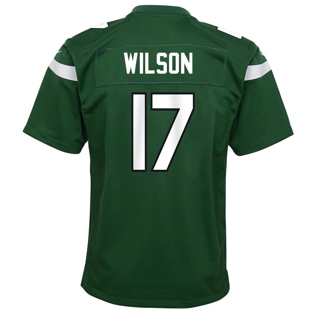 Youth Garrett Wilson New York Jets Nike Green Game Replica Jersey product image 2, provided for visual reference and product
