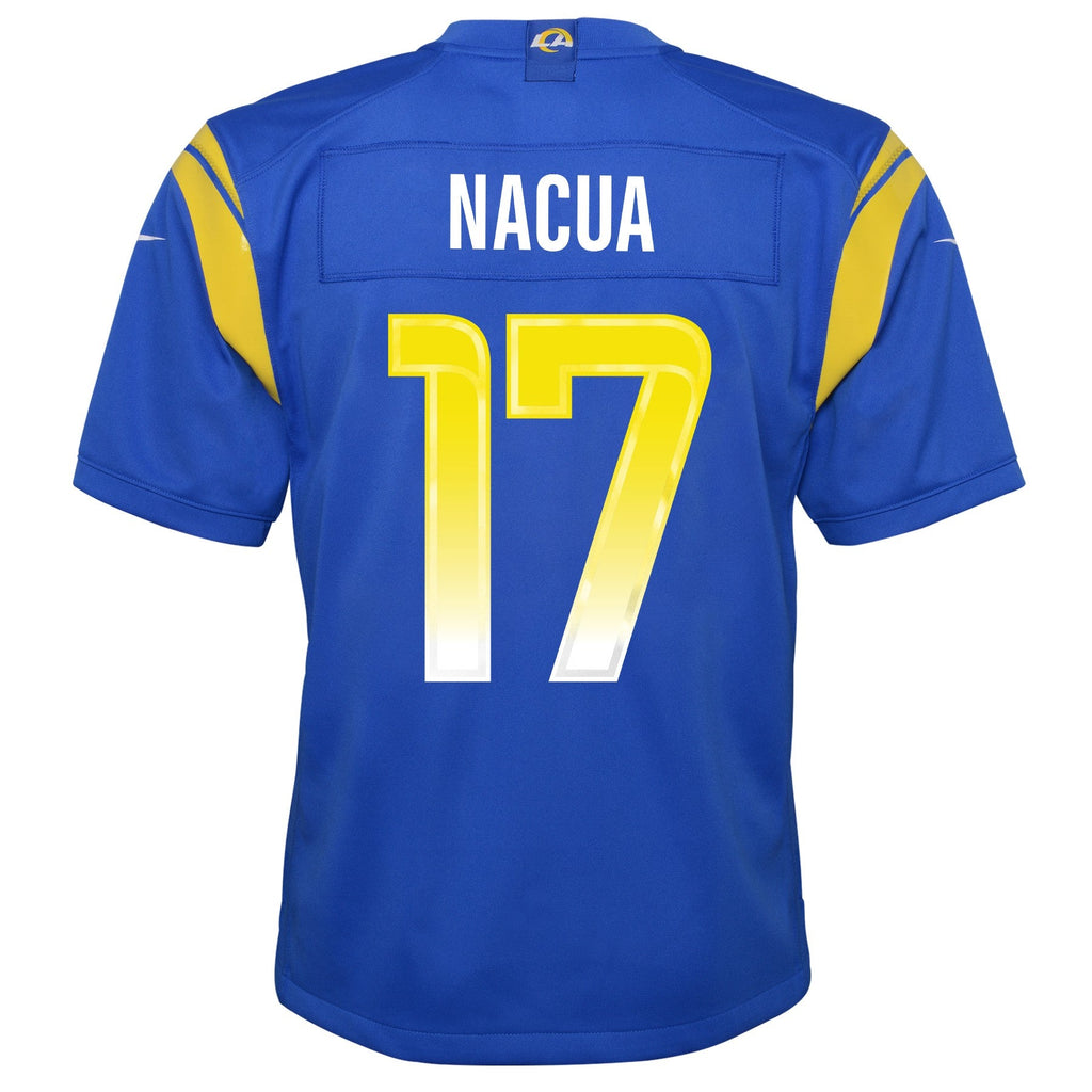 Youth Los Angeles Rams Puka Nacua Nike Royal Blue "ROOKIE" #17 Game Jersey product image 3, provided for visual reference