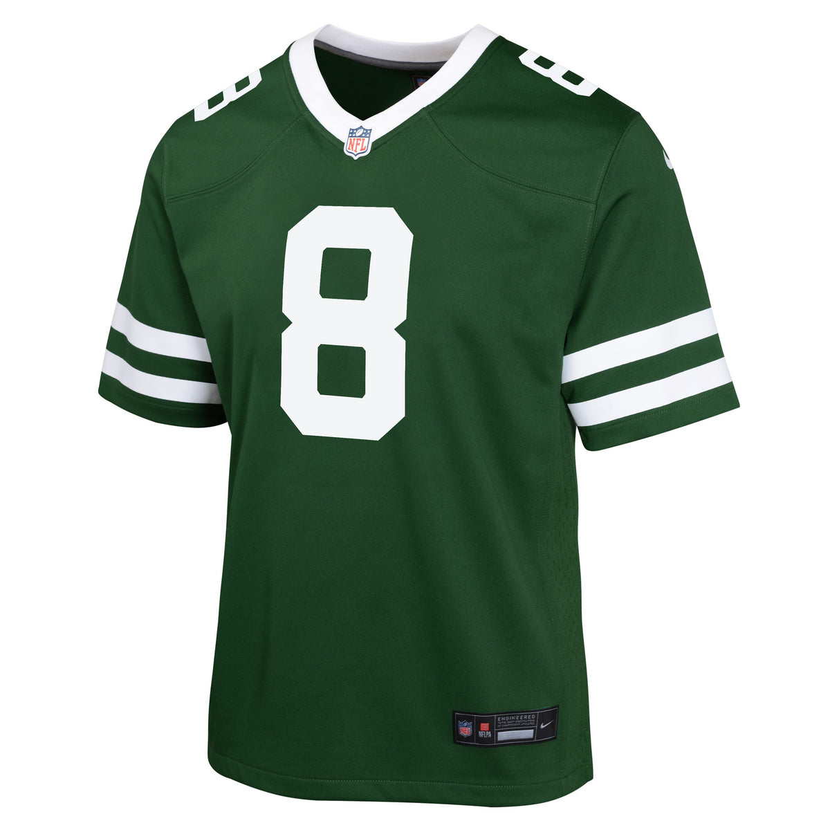 Youth Aaron Rodgers New York Jets 24 Nike Green Game Replica Jersey product image 2, provided for visual reference and