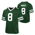 Youth Aaron Rodgers New York Jets 24 Nike Green Game Replica Jersey product image 1, provided for visual reference and