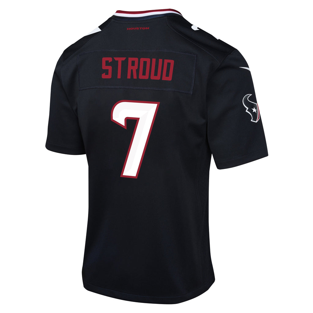 Youth Houston Texans C.J. Stroud Nike Navy Game Jersey product image 3, provided for visual reference and product detail