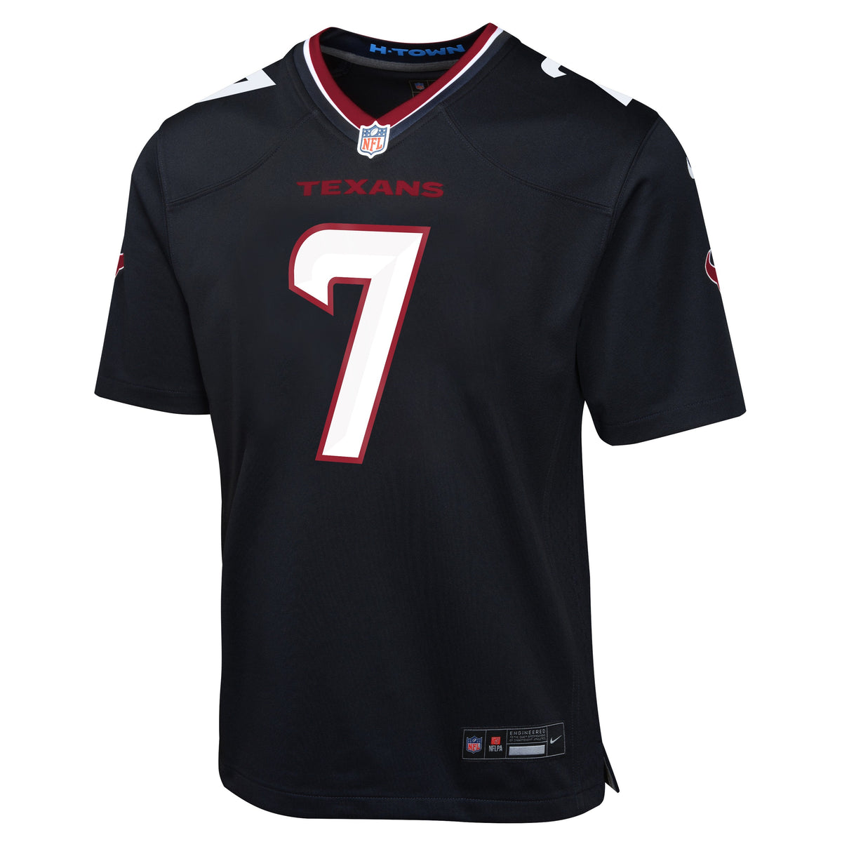 Youth Houston Texans C.J. Stroud Nike Navy Game Jersey product image 2, provided for visual reference and product detail