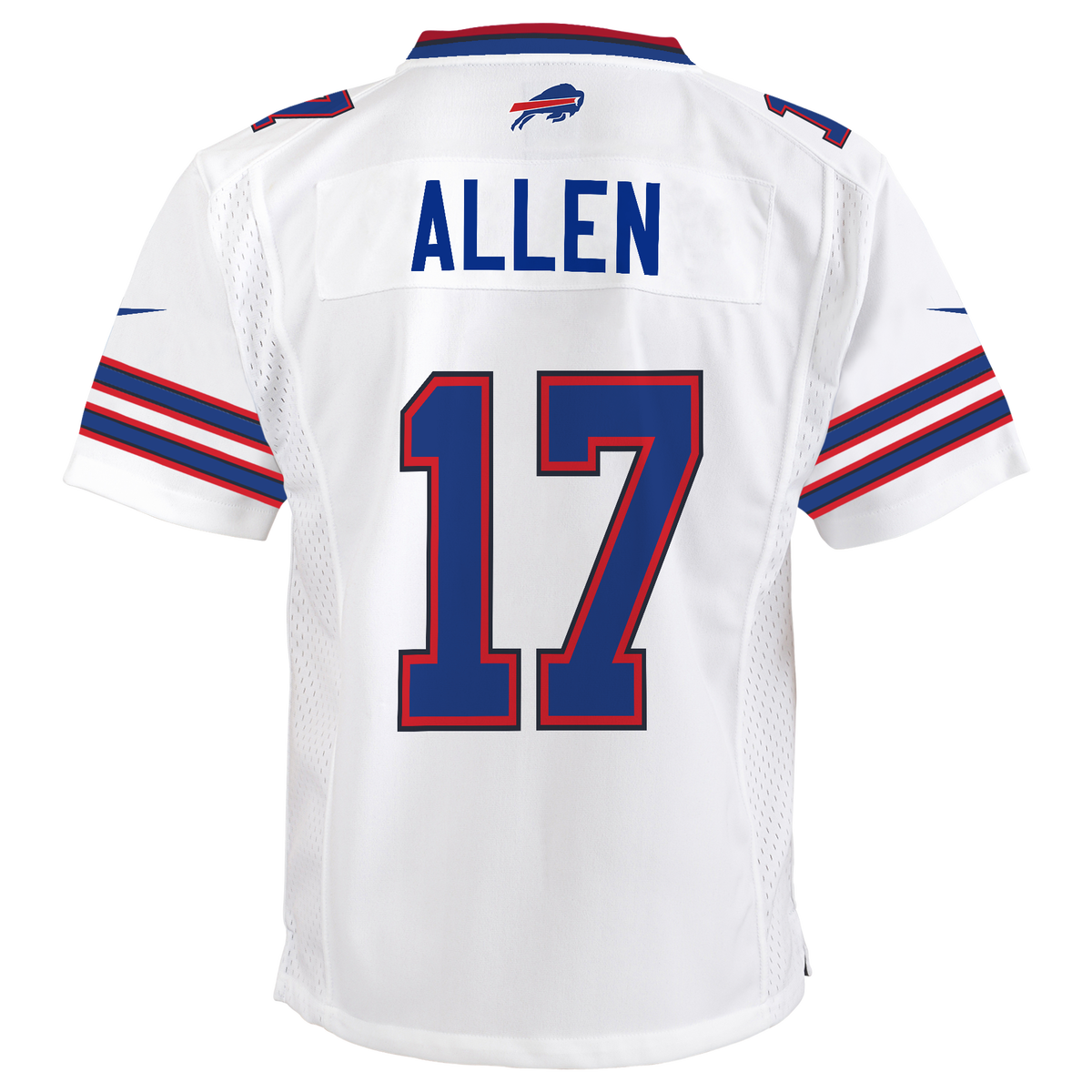 Youth Josh Allen Buffalo Bills Nike White Road Game Player Jersey product image 2, provided for visual reference and product