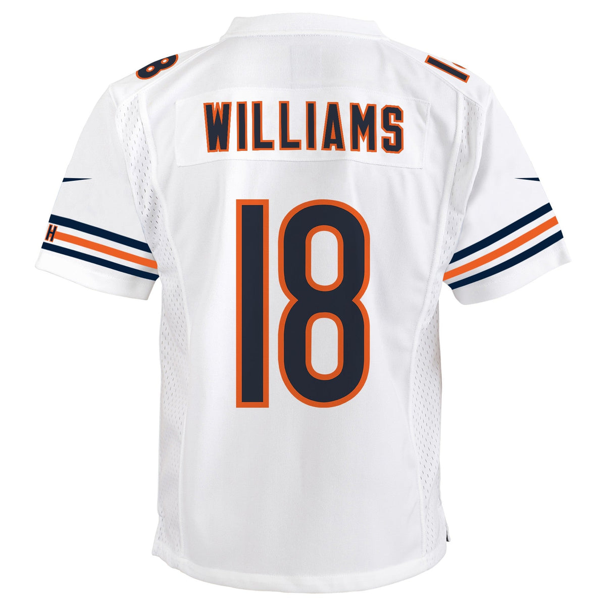 Youth Caleb Williams Chicago Bears Nike White Game Replica Jersey product image 3, provided for visual reference and product