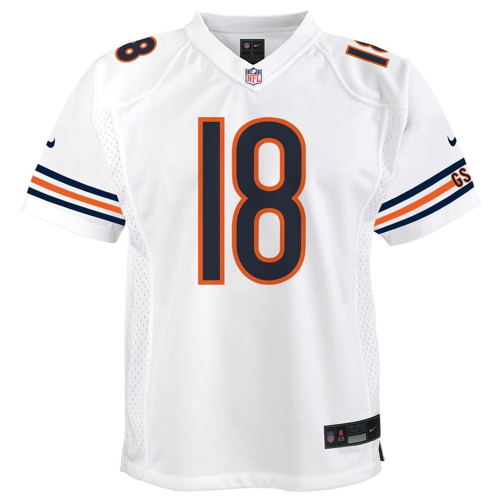 Youth Caleb Williams Chicago Bears Nike White Game Replica Jersey product image 2, provided for visual reference and product