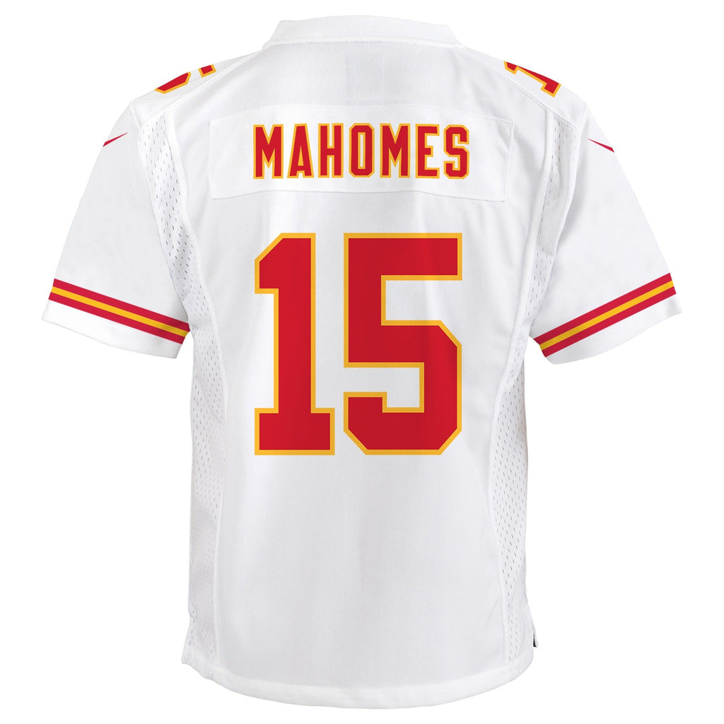 Youth Kansas City Chiefs Patrick Mahomes Nike White Game Jersey product image 3, provided for visual reference and product