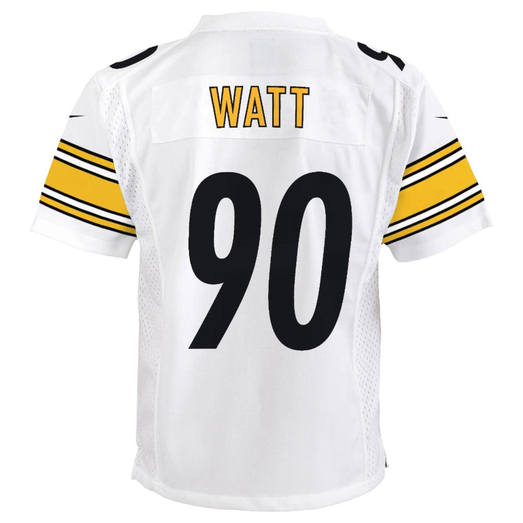 Youth Pittsburgh Steelers T.J. Watt Nike White Game Jersey product image 3, provided for visual reference and product detail