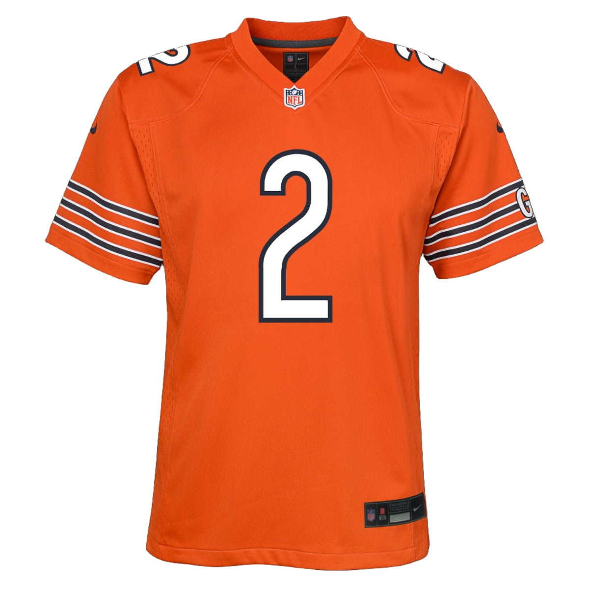 Youth DJ Moore Chicago Bears Orange Nike Game Jersey product image 2, provided for visual reference and product detail review