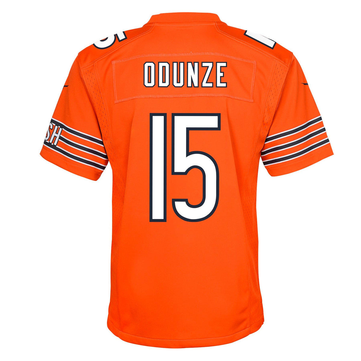 Youth Rome Odunze Chicago Bears Nike Orange Alternate Replica Game Jersey product image 2, provided for visual reference and