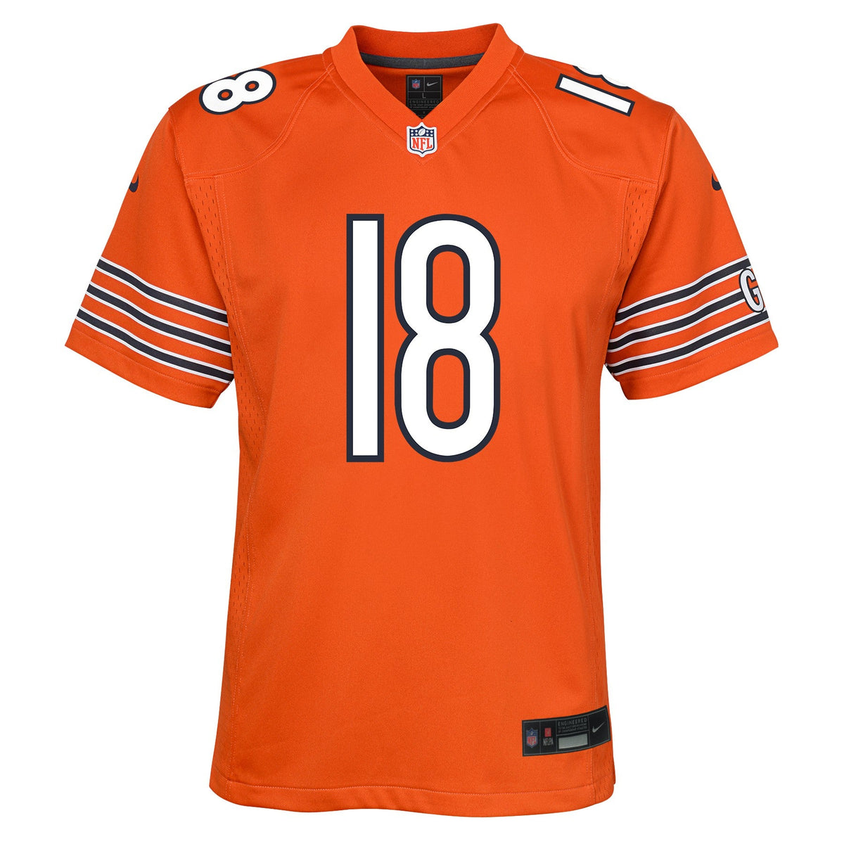 Youth Caleb Williams Chicago Bears Nike Orange Alternate Game Replica Jersey product image 2, provided for visual reference
