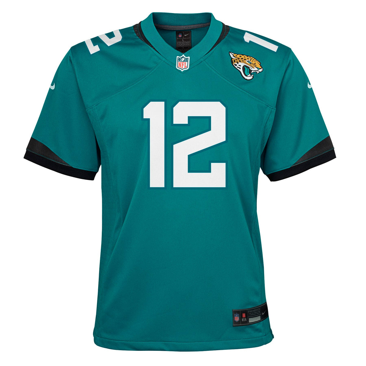 Youth Jacksonville Jaguars Travis Hunter Nike Home Teal Game Jersey product image 2, provided for visual reference and