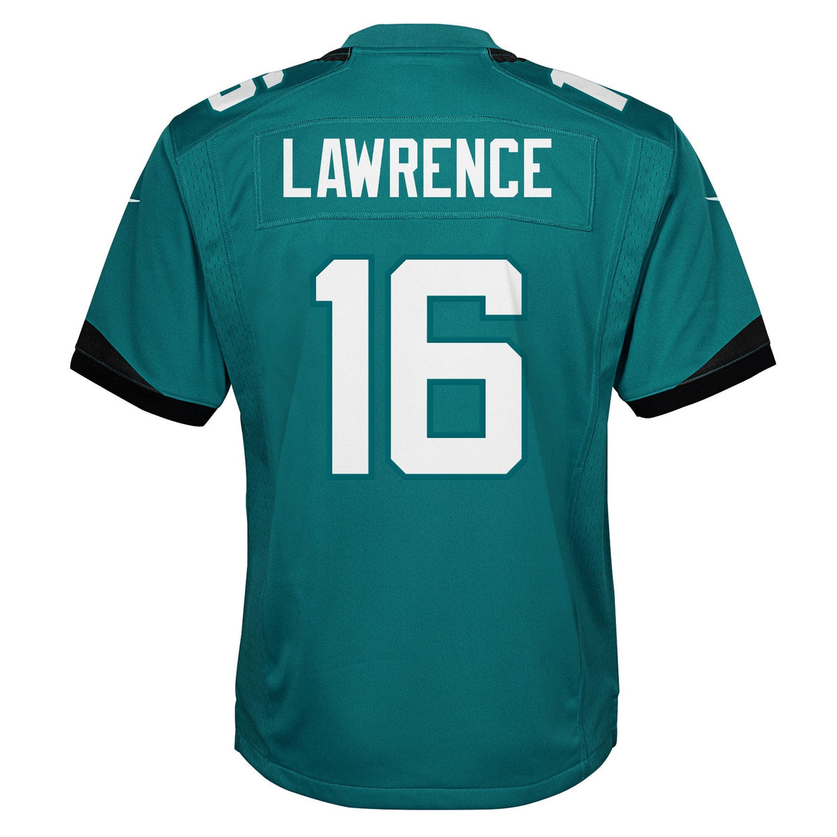 Youth Jacksonville Jaguars Trevor Lawrence Nike Home Teal Game Jersey product image 3, provided for visual reference and