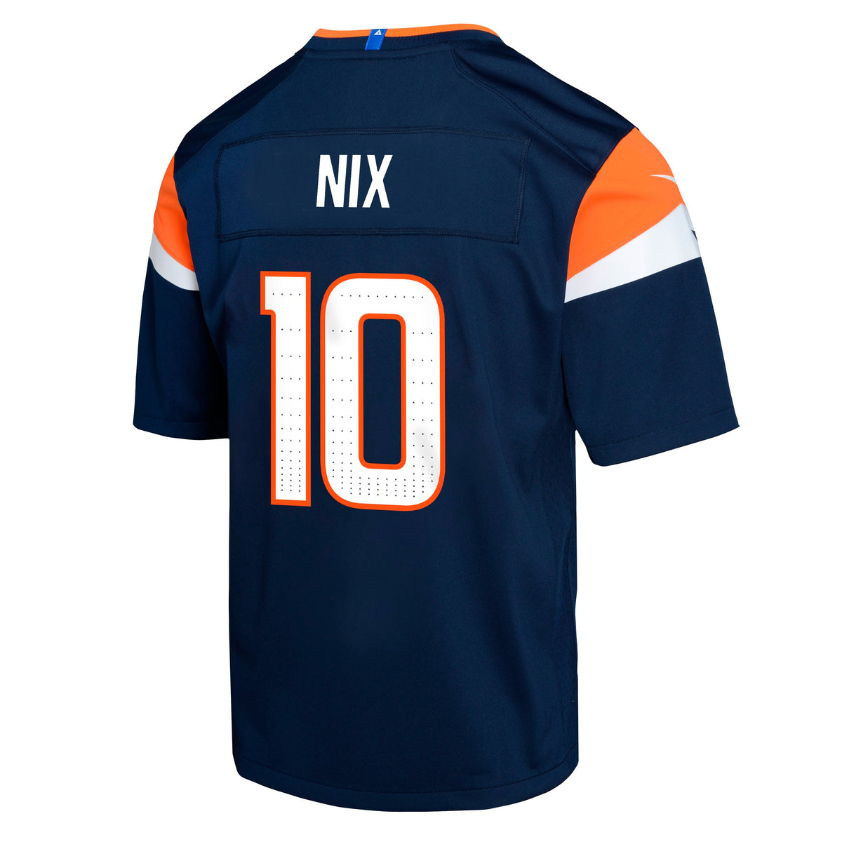 Youth Denver Broncos Bo Nix Nike Navy Game Team Jersey product image 3, provided for visual reference and product detail
