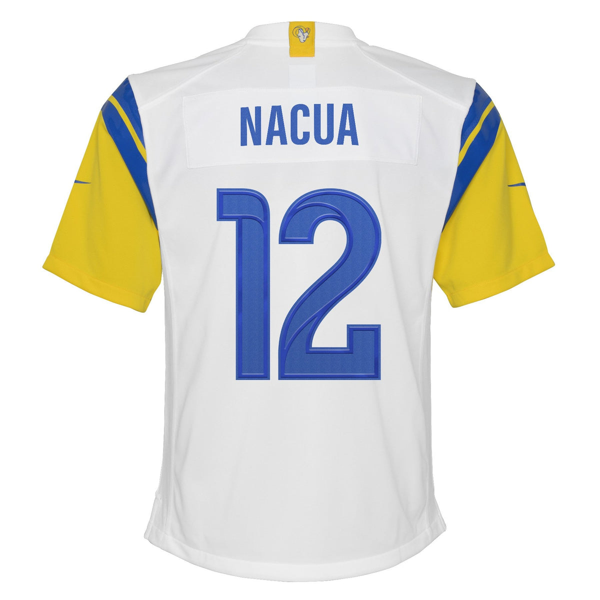 Youth Los Angeles Rams Puka Nacua Nike White Alternate Game Jersey product image 3, provided for visual reference and