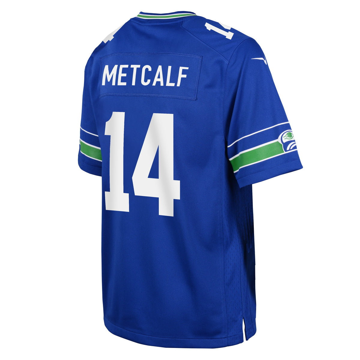 Youth DK Metcalf Seattle Seahawks Nike Royal Alternate Game Jersey product image 3, provided for visual reference and
