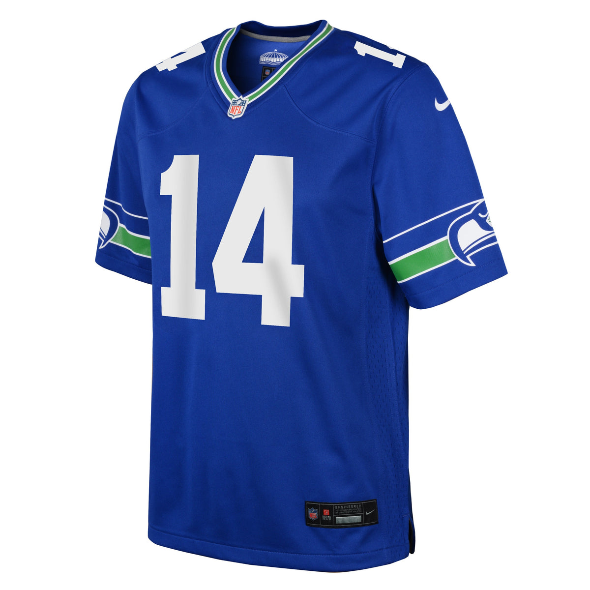 Youth DK Metcalf Seattle Seahawks Nike Royal Alternate Game Jersey product image 2, provided for visual reference and
