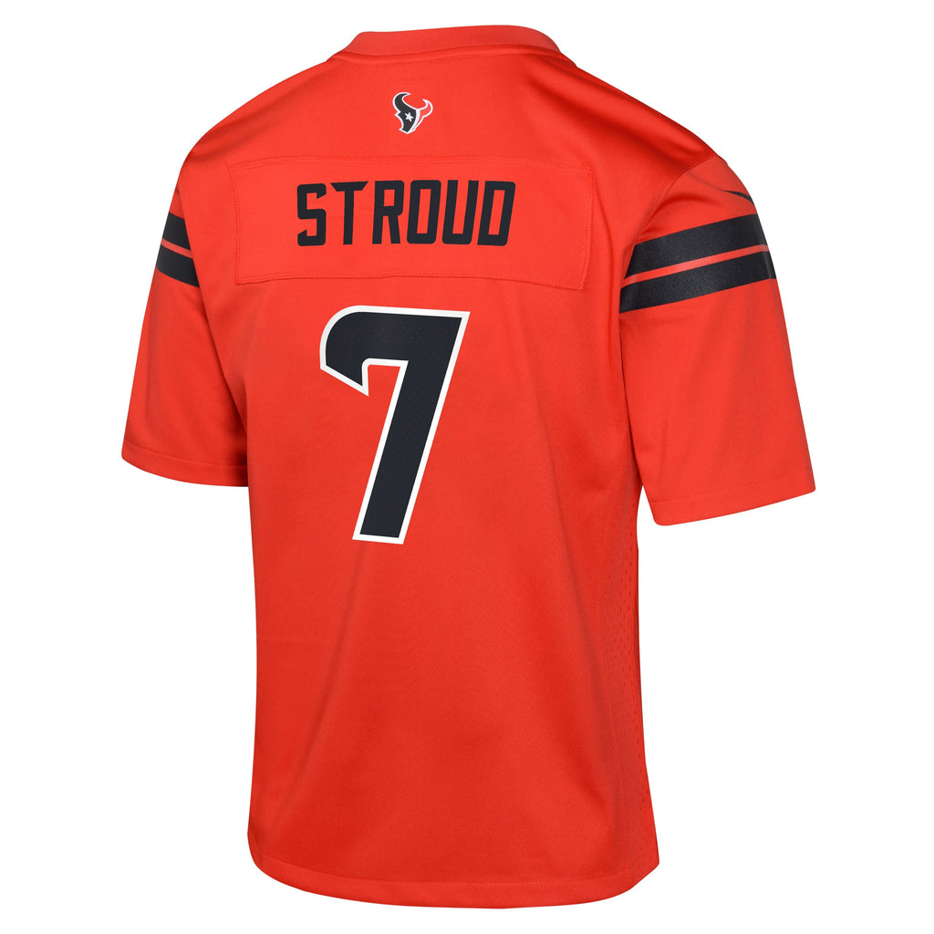 Youth Houston Texans C.J. Stroud Nike Red Alternate Game Jersey product image 3, provided for visual reference and product