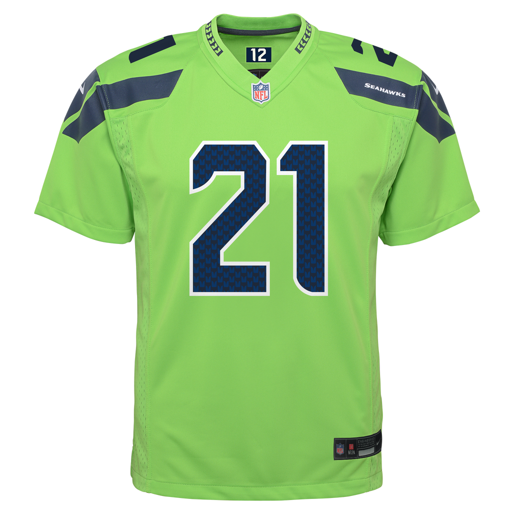 Youth Nike Devon Witherspoon Action Green Seattle Seahawks Game Jersey product image 3, provided for visual reference and