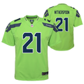 Youth Nike Devon Witherspoon Action Green Seattle Seahawks Game Jersey product image 1, provided for visual reference and