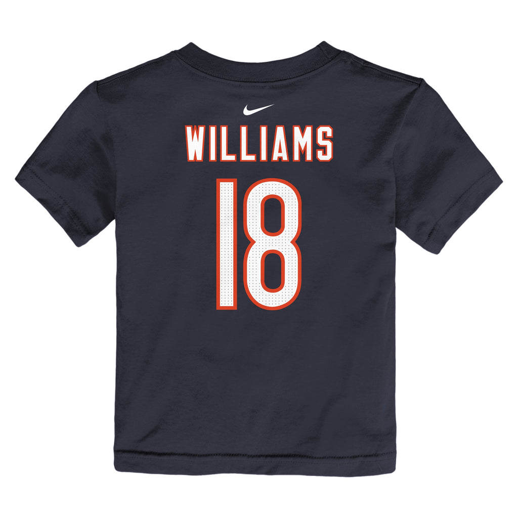 Kids Caleb Williams Chicago Bears Nike Navy Child FUSE Name & Number T-Shirt product image 3, provided for visual reference