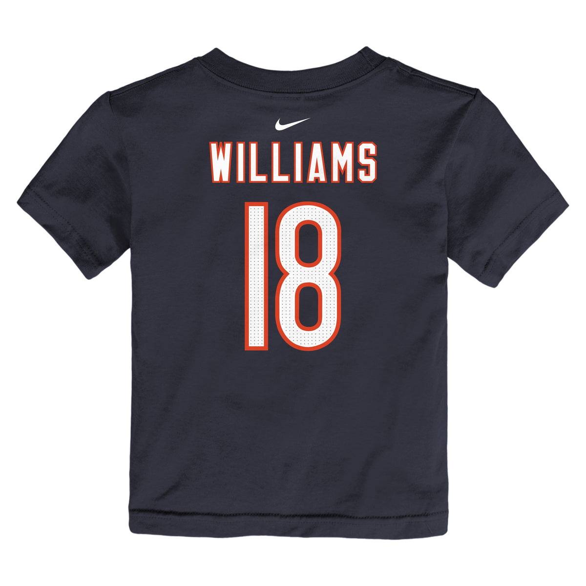 Kids Caleb Williams Chicago Bears Nike Navy Child FUSE Name & Number T-Shirt product image 3, provided for visual reference
