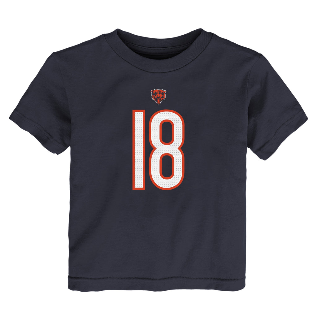 Kids Caleb Williams Chicago Bears Nike Navy Child FUSE Name & Number T-Shirt product image 2, provided for visual reference