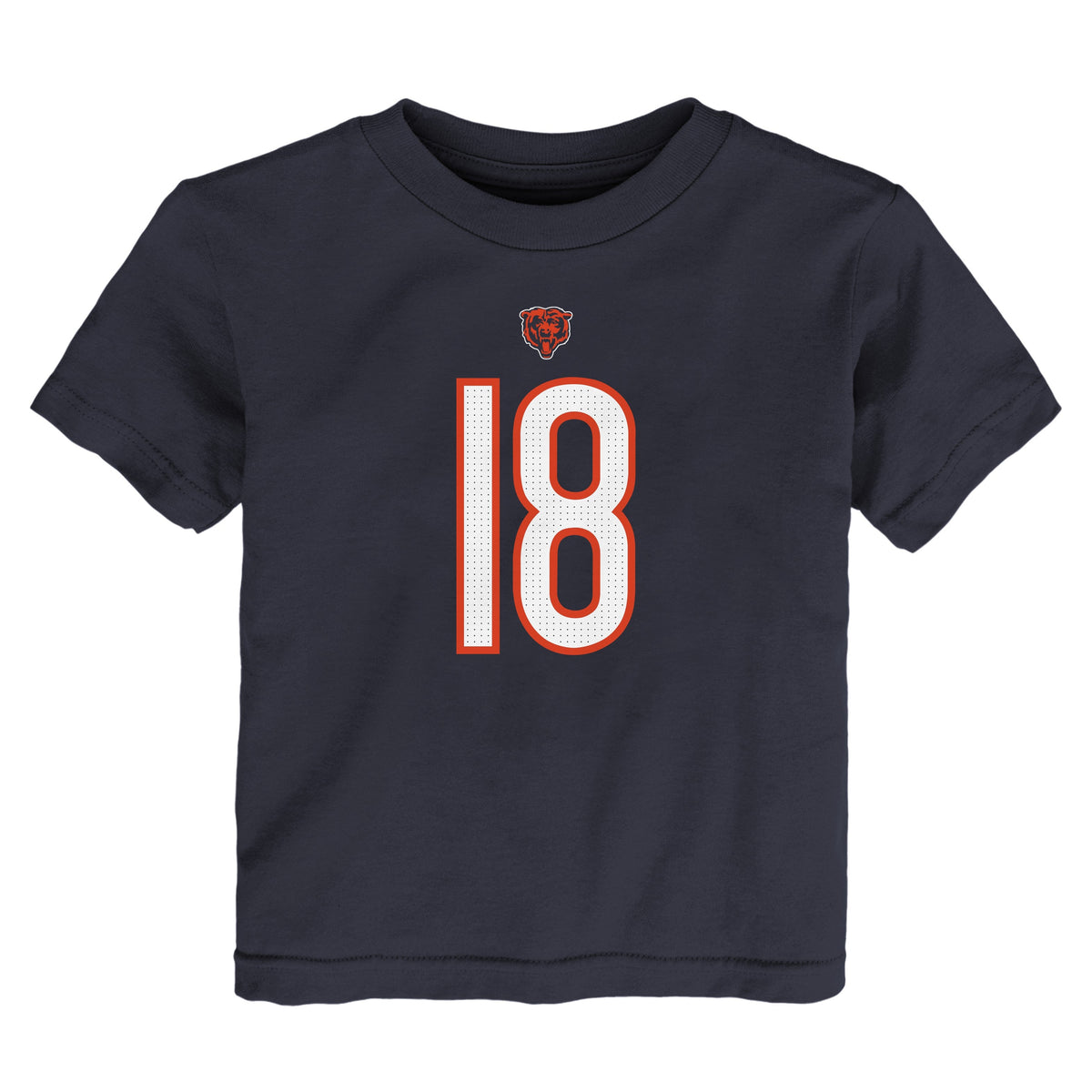 Kids Caleb Williams Chicago Bears Nike Navy Child FUSE Name & Number T-Shirt product image 2, provided for visual reference