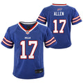 Child Josh Allen Buffalo Bills Nike Blue Replica Jersey product image 1, provided for visual reference and product detail