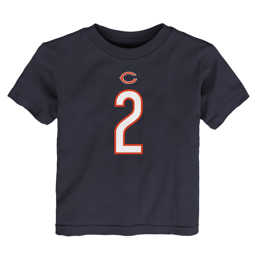 Toddler DJ Moore Chicago Bears Nike Navy FUSE Name & Number T-Shirt product image 2, provided for visual reference and