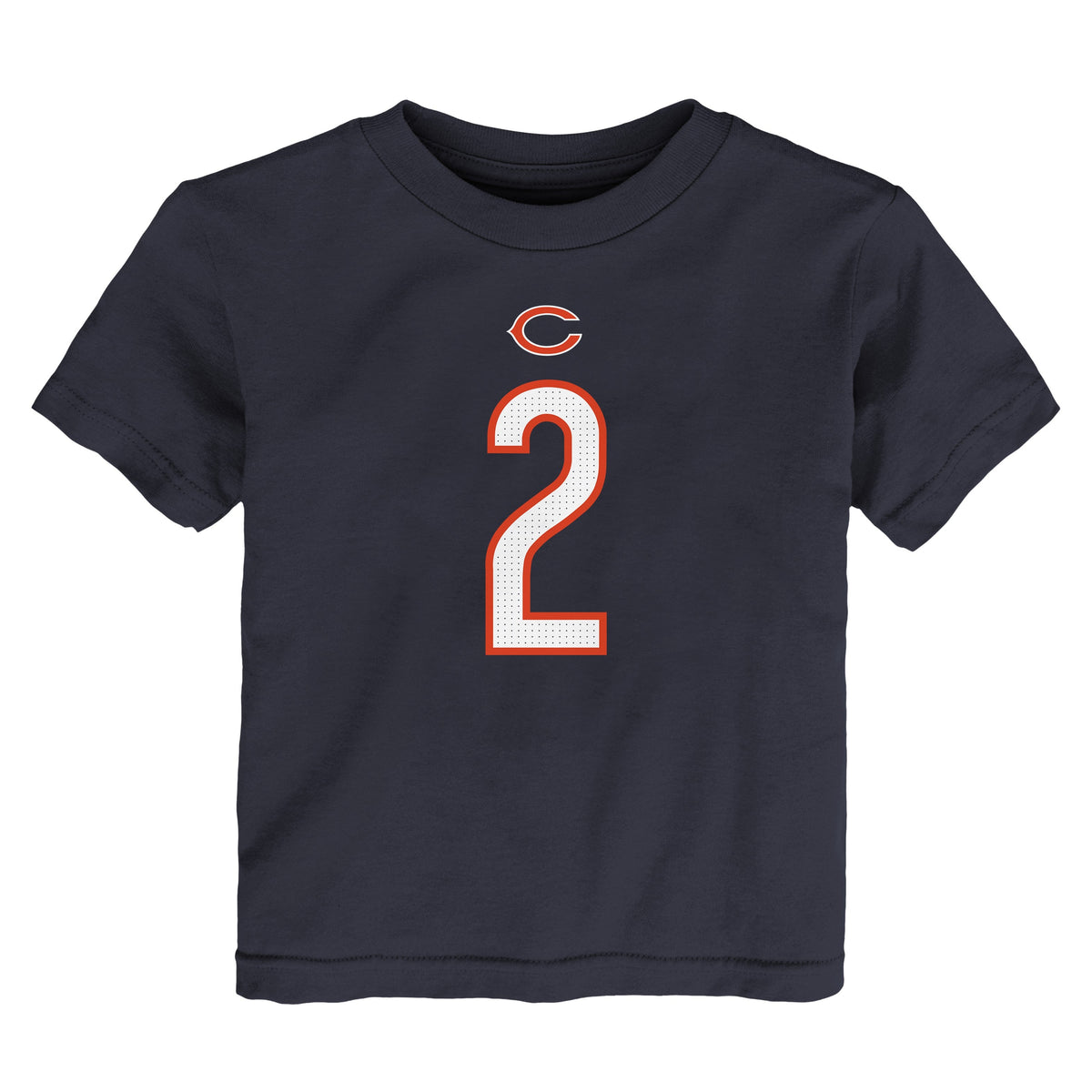 Toddler DJ Moore Chicago Bears Nike Navy FUSE Name & Number T-Shirt product image 2, provided for visual reference and