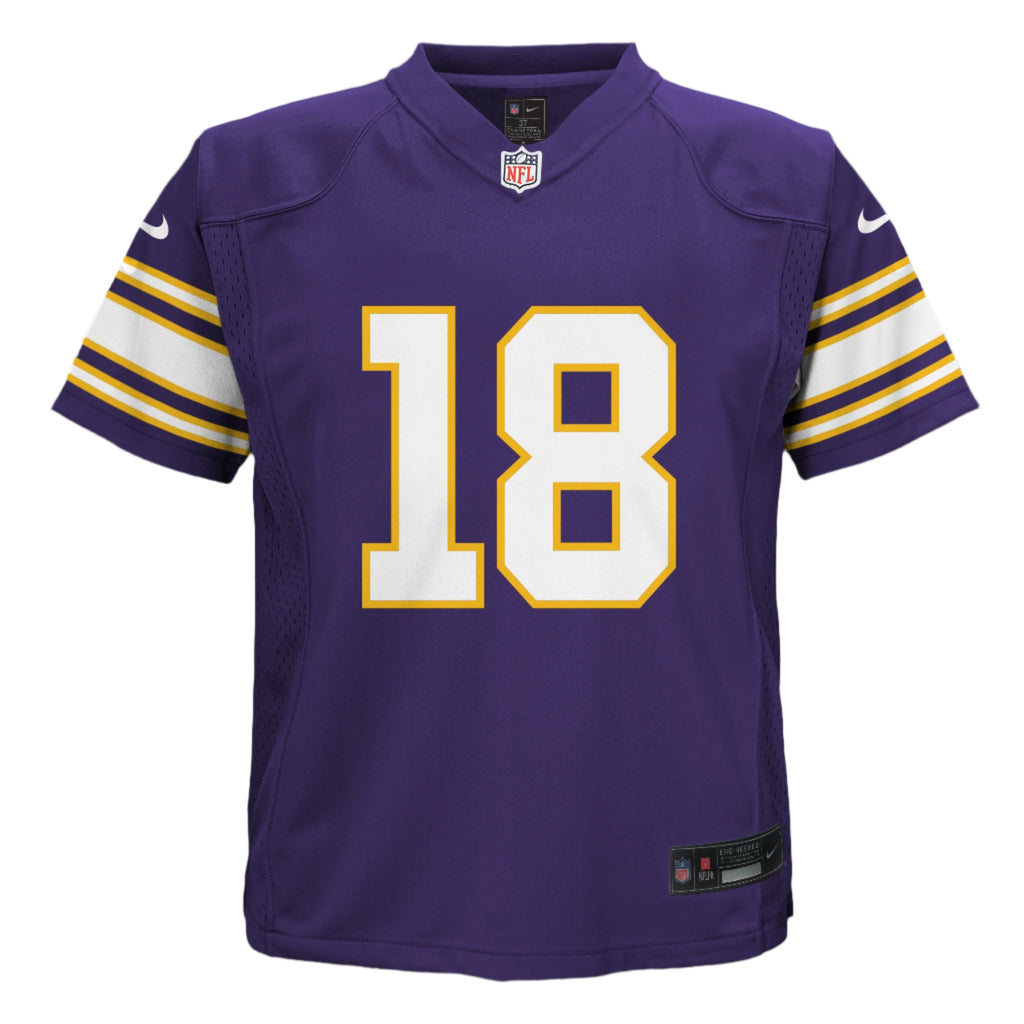 Toddler Justin Jefferson Minnesota Vikings Alternate Purple Nike Replica Jersey product image 3, provided for visual