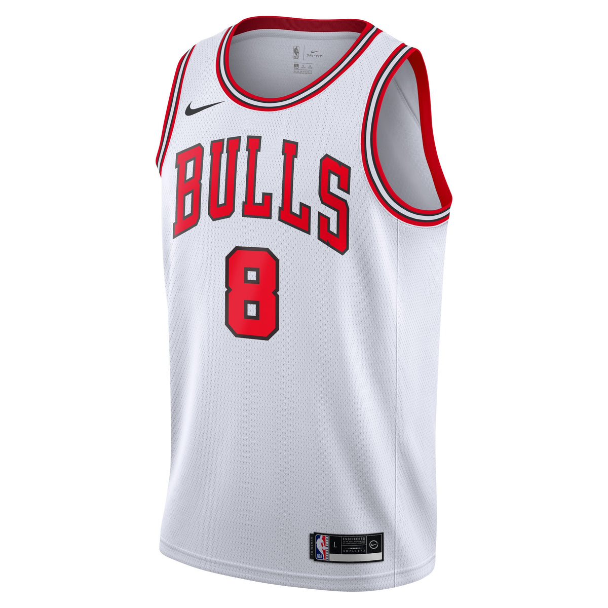 Youth Chicago Bulls Zach Lavine White Nike Swingman Icon Jersey product image 2, provided for visual reference and product