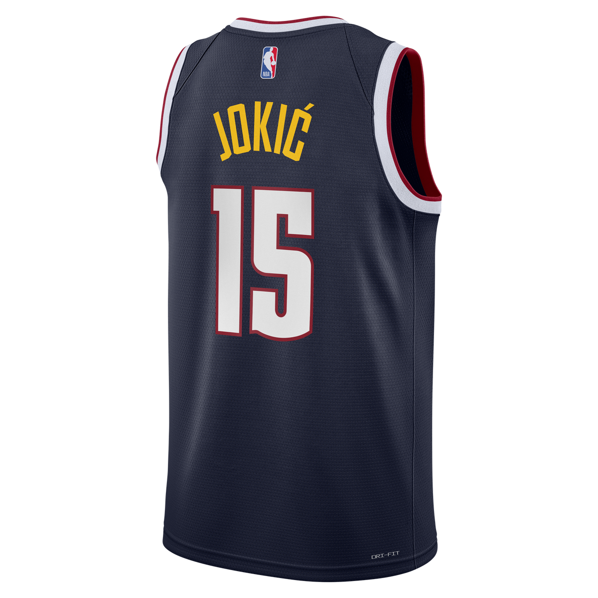 Youth Golden Denver Nuggets Nikola Jokic Nike Navy Swingman Icon Jersey product image 3, provided for visual reference and