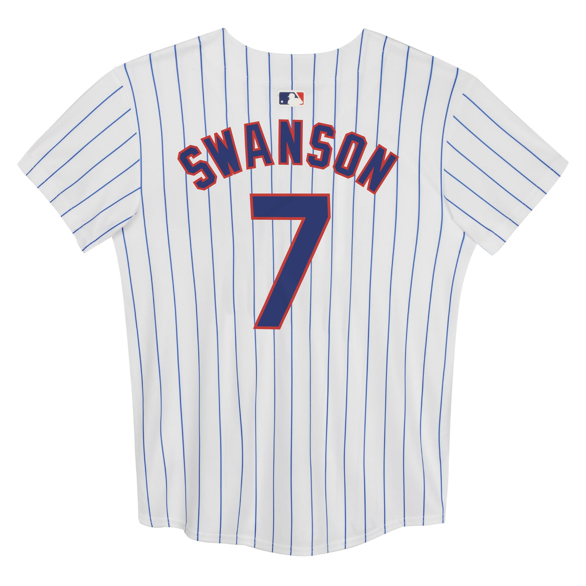 Kids Dansby Swanson Chicago Cubs Child Nike White Home Game Replica Jersey product image 3, provided for visual reference