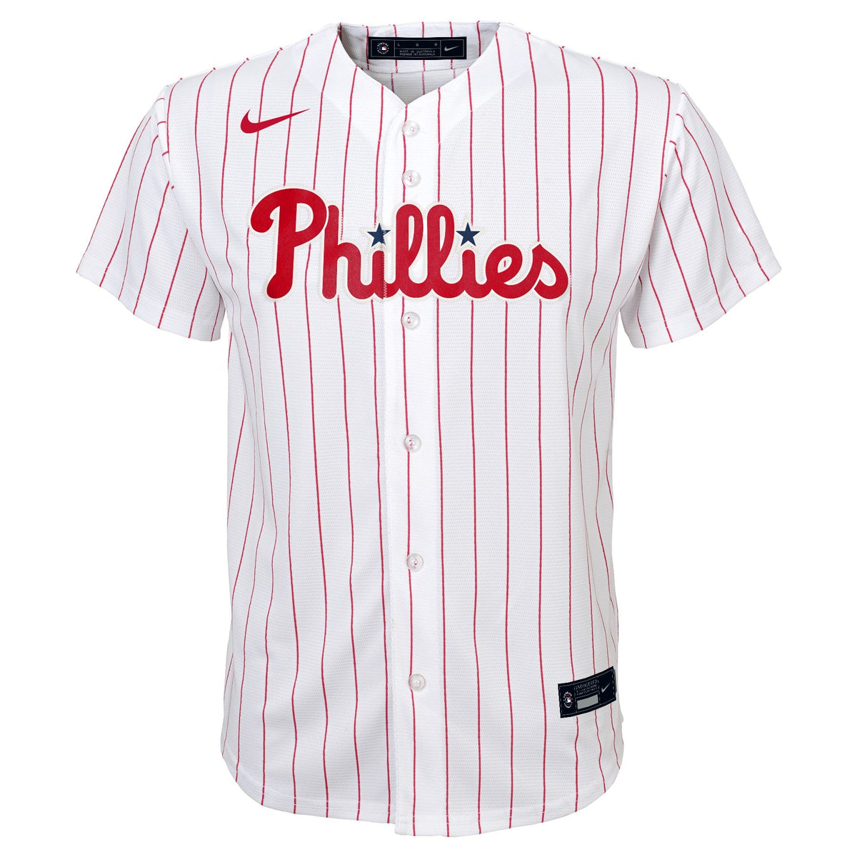 Bryce Harper Philadelphia Phillies Youth NIKE Home Screen Print Replica Jersey product image 2, provided for visual