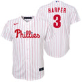 Bryce Harper Philadelphia Phillies Youth NIKE Home Screen Print Replica Jersey product image 1, provided for visual