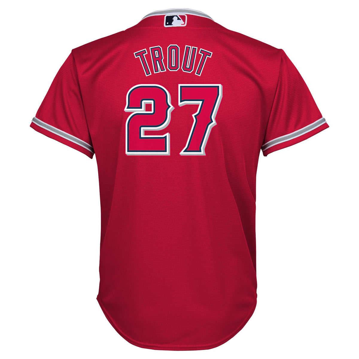 Preschool Mike Trout Los Angeles Angels Nike Red Child Replica Team Jersey product image 3, provided for visual reference