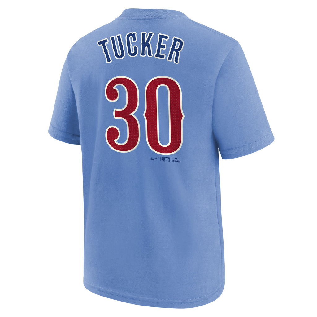 Youth Chicago Kyle Tucker Blues Alternate Nike Name And Number T-Shirt product image 3, provided for visual reference and